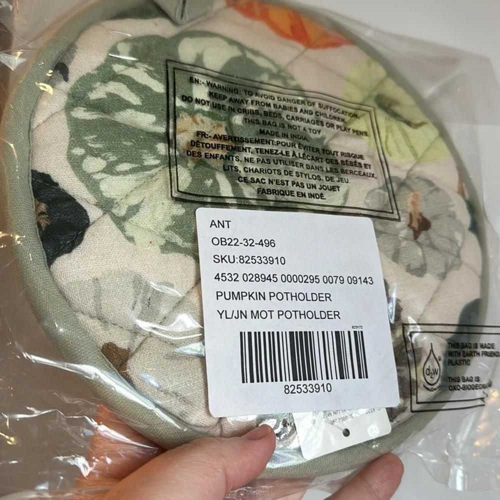 Pumpkin pot holder